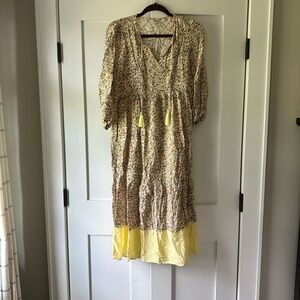 Seraphine Floral Yellow Maxi Dress